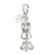 tingle charm, Harrison's jewellers, silver, Dressmakers Mannequin, sewing  SCH36