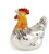 enamelled, collectable, Saturno silver animals, nature lover, farm, countryside, hen small  - 9822S