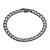Unique and Co. stainless steel bracelet, matte black IP plating - LAB-209/21cm/19cm