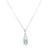 pendant, blue topaz,  9ct white gold, trace chain, wedding jewellery, special occasion - J40-9664-29w