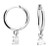 classic, huggie, hoops,  hinged,  cz, cubic zirconia  - H4809/S