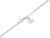 tingle chain, Harrison's jewellers, silver,  18inch, curb - SN1