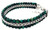 Unique & co., Men's, Stainless Steel, green tigers eye, Bracelet , stylish, modern - LAB-270/21cm