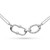 Kit Heath, Marina Rope Link Duo Grande Twin Chain Necklace, silver, rhodium plated, elegance, special occasion - 91097RP