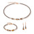 Necklace Princess Earth Glow Rose Gold-Brown - 2103/10-1100