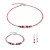 Hoop Wave Cube Flow Silver-Red - 3044/21-0317