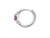 Silver Amethyst Huggie Hoops - 9382SILCZ/AM