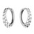 H4438/S, huggie hoops, huggies, gradient, cubic zirconia, hoops