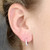 Gradient CZ Huggie Hoops - H4438/S