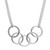 H5792/S, 5 rings, necklace, family, silver necklace, pendant