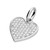 Silver Pave Heart necklace - H5943/S