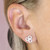 Silver Knot Stud Earrings - H6248/S