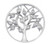 Emozioni Hot Diamonds, 33mm coin, silver plated, cubic zirconia's,  coin, tree of life design, compassion and harmony  - EC427