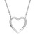 H6335/S, heart, sparkly, cubic zirconia, necklace, silver necklace, pendant
