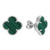 H6403/G, green, synthetic malachite, studs, stud earrings, traditional, jewellery, earrings, sterling silver
