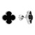 H6403/O, Black, synthetic onyx, studs, stud earrings, traditional, jewellery, earrings, sterling silver