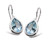 Unique and co, Sterling Silver, blue topaz, march birthstone, blue,  Earrings - ME-976BT