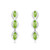 Unique and co, Sterling Silver, peridot, august birthstone, green,  Earrings - ME-994PE