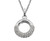 mk-1000, circle, pendant, necklace, cubic zirconia