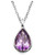 mk-976AM, pendant, necklace, Amethyst, ladies, tear drop, pear shaped, sparkly, February birthstone