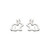 silver, earrings, studs, ladies earrings, gift, bunny, rabbit, kids, childrens, childrens jewellery, Harrisons jewellers, own line collection, 4044HP014