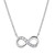necklace, silver necklace, sterling silver, traditional jewellery, anniversary, gift, cubic zirconia, infinity, 9517CZ027