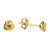 H3795/Y, studs, knot earrings, earrings, everyday, knot, gold plated