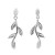 silver, earrings, studs, ladies earrings, gift, branch, nature, Harrisons jewellers, own line collection, ER117*PP