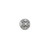 Karma Bead, silver and blackened (oxidised), Goa bead - K0021-001-12