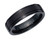 Unique and co, ring/band, tungsten carbide, black IP Plating, 6mm wedding band - TUR-133-60 uk size S