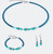 coeur de lion, necklace, silver, green, blue, turquoise, iconic, princess, silver, stainless steel, gift, 2103/10-0624