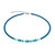 coeur de lion, necklace, silver, green, blue, turquoise, iconic, princess, silver, stainless steel, gift, 2103/10-0624