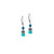 coeur de lion, earrings, silver, green, blue, turquoise, iconic, princess, silver, stainless steel, gift, 2103/20-0624