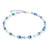 coeur de lion, necklace, silver, green, blue, aqua, anniversary, march, december, iconic, geocube, silver, stainless steel, gift, 2838/10-2007