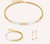 Nexus Cube Pastel Gold Necklace - 3022/10-1038