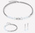 Nexus Cube White Silver Earrings - 3022/21-1417