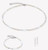 Princess Rhythm White Silver Necklace - 4245/10-1417
