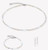 Princess Rhythm White Silver Earrings - 4245/21-1417