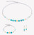 Modern Elegance Spikes Turquoise Necklace - 4314/10-0600