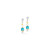 coeur de lion, earrings, silver, white, anniversary, iconic, stainless steel, gift, bridal jewellery, turquoise, 4314/21-0600