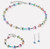 Fresh Sorbet Multicolour Cube Necklace - 4413/10-1580