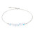 coeur de lion, necklace, silver, white, anniversary, iconic, stainless steel, gift, bridal jewellery, swarovski crystals, 4633/10-1817
