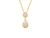 pendant, pear-shape, opal, rub-over setting, 9ct yellow gold, trace chain, wedding jewellery, special occasion - 6199YOP