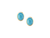 earrings, stud earrings, oval, turquoise, rub-over setting, 9ct yellow gold, wedding jewellery, special occasion - 6290YTQ