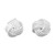 silver, post and butterfly, knot studs, 7mm stud earrings, 2821, everyday wear
