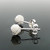 Silver twisted Knot Stud Earrings - 2821