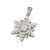 snowflake, christmas, gift, pendant, silver cross, sterling silver, H1053/C, pendant and chain, ladies jewellery