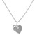 Silver, elegant, heart design, necklace, gift, anniversary, pendant, h2196-42