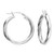 silver, silver hoops, hoops, 25mm, hinged hoops, twist,  H4513/S