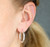 Silver Twist Hoops - H4513/S